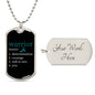 Ovarian Cancer Warrior Necklace, Ovarian Cancer Gift for Survivors and Fighters, Loved One Battling Cancer, Pendant for Strength and Hope