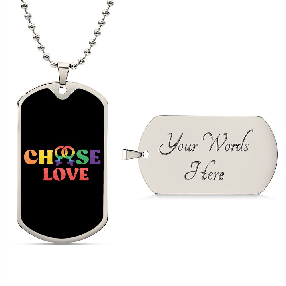 Lesbian Pride Interlocking Venus Symbols, Lesbian Pride Choose Love Necklace, Lesbian Symbol Necklace, Lesbian Symbol Gift