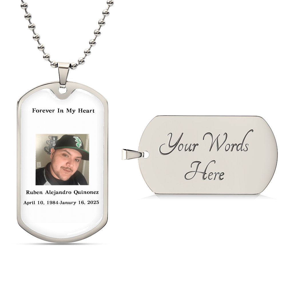 Memorial Dog Tag Necklace