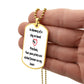 Pet Memorial Name Necklace