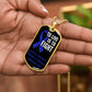 Colon Cancer To Live is To Fight Necklace, Dark Blue Ribbon Colon Cancer Support Gift, Inspirational Jewelry for Colon Cancer Fighters,