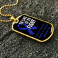 Colon Cancer To Live is To Fight Necklace, Dark Blue Ribbon Colon Cancer Support Gift, Inspirational Jewelry for Colon Cancer Fighters,