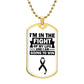 Skin Cancer Warrior Necklace, Cancer Fighter Support Gift, Encouragement Pendant for Loved Ones Fighting Cancer, Cancer Fighter Gift