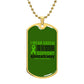 Mental Health Support Necklace, 'I Wear Green' Message Jewelry, Promoting Mental Health Awareness, Perfect Gift for Advocate, Advocacy Jewelry