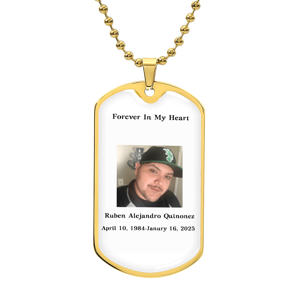 Memorial Dog Tag Necklace