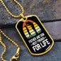 Gift for dad - Father and Son Best Friends for Life dog tag necklace, meaningful gift from son for dad. Christmas gift for dad