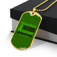 Mental Health Support Necklace, 'I Wear Green' Message Jewelry, Promoting Mental Health Awareness, Perfect Gift for Advocate, Advocacy Jewelry
