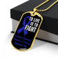 Colon Cancer To Live is To Fight Necklace, Dark Blue Ribbon Colon Cancer Support Gift, Inspirational Jewelry for Colon Cancer Fighters,