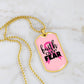 Breast Cancer Support Pendant, Faith Over Fear Necklace, Personalized Cancer Support Gift, Empowering Gift For Cancer Patients and Survivors