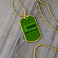 Mental Health Support Necklace, 'I Wear Green' Message Jewelry, Promoting Mental Health Awareness, Perfect Gift for Advocate, Advocacy Jewelry