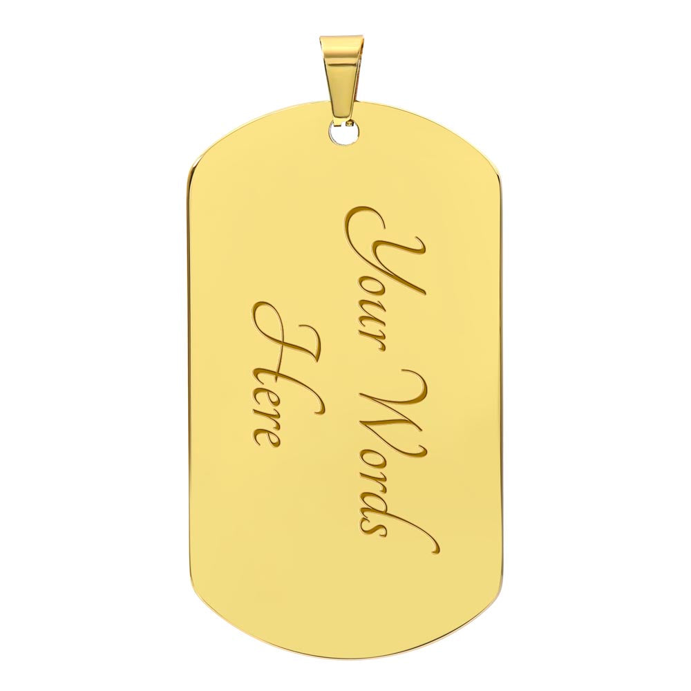 Dad Christmas Gift Veteran Dog Tag, Hero Legend Necklace, Unique Gift for Dad, Special Keepsake Necklace, Perfect Birthday Gift for Dad