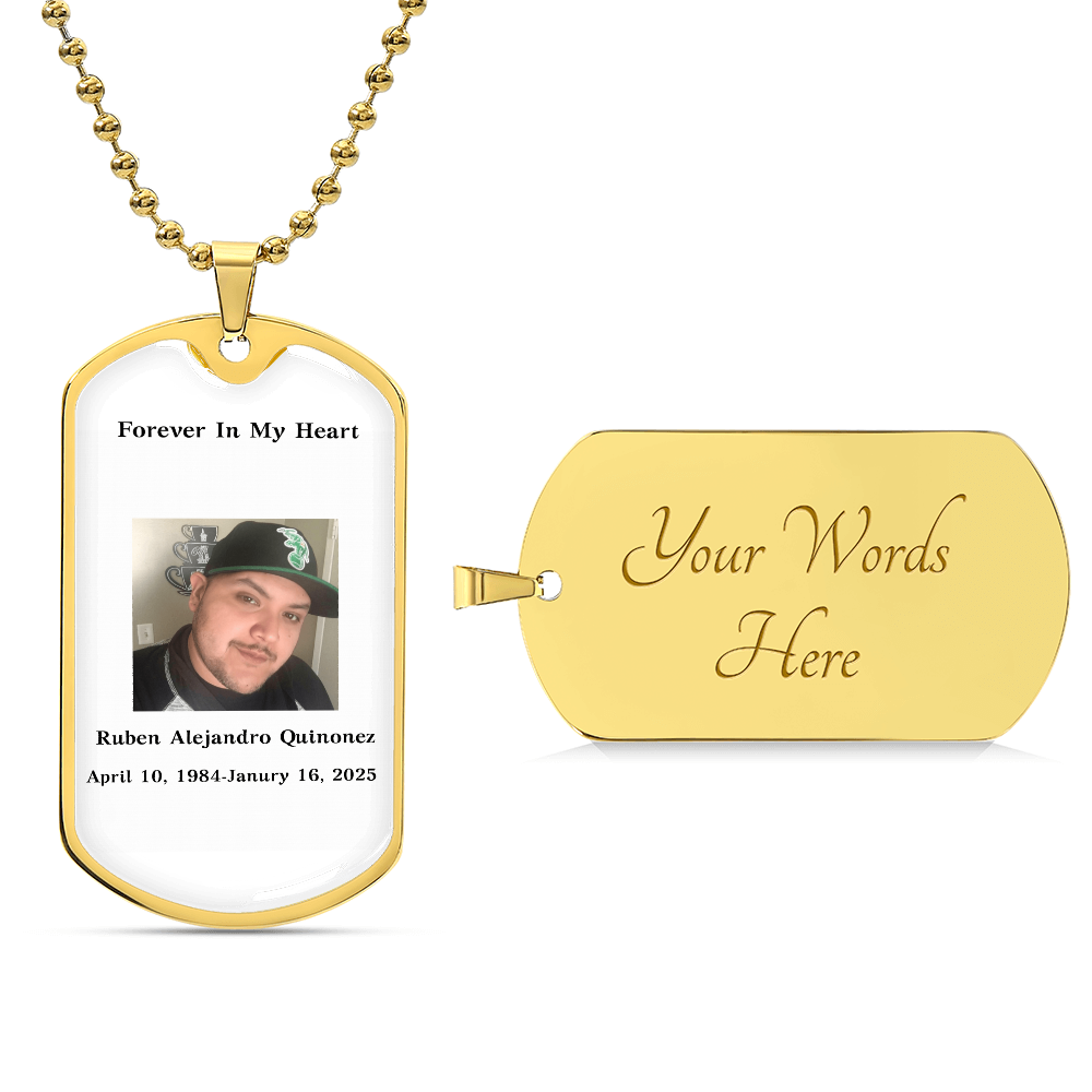 Memorial Dog Tag Necklace