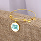 Fight Like a Champion Ovarian Cancer Bracelet, Inspirational Cancer Support Jewelry, Ovarian Cancer Diagnosis Gift, Cancer Fighter Bracelet