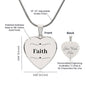 Faith Jewelry, Faith Gift, Encouragement Gift, Faith Necklace, Christian Jewelry, Religious Jewelry, Engraved Jewelry