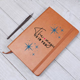 Positive Vibes 'The Magic Is In You' Vegan Leather Journal - Perfect for Daily Reflections, Unique Encouragement Gift, Great for Personal Growth,