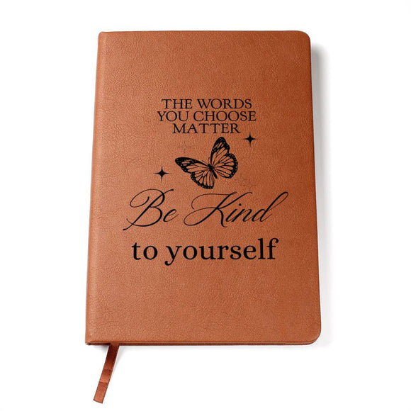 Inspirational Journal - Uplifting Be Kind To Yourself Leather Diary, Best for Personal Growth and Mindfulness, Great Self-Love Gift