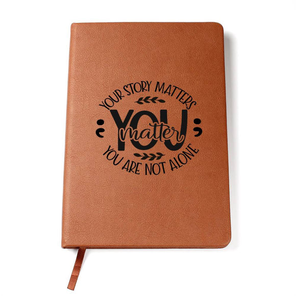 Mental Health Leather Journal, Perfect for Self-Reflection, Journaling Therapy, Self-Care Gift, Ideal Therapeutic Gift, Mental Health Focused Leather Journal, Semicolon Journal