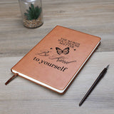 Inspirational Journal - Uplifting Be Kind To Yourself Leather Diary, Best for Personal Growth and Mindfulness, Great Self-Love Gift"