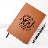 Mental Health Leather Journal, Perfect for Self-Reflection, Journaling Therapy, Self-Care Gift, Ideal Therapeutic Gift, Mental Health Focused Leather Journal, Semicolon Journal