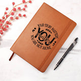 Mental Health Leather Journal, Perfect for Self-Reflection, Journaling Therapy, Self-Care Gift, Ideal Therapeutic Gift, Mental Health Focused Leather Journal, Semicolon Journal