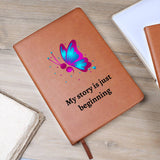 Semicolon Butterfly Mental Health Leather Journal, Empowering Mental Health Diary, Ideal for Therapeutic Writing, Mental Health Supportive Notebook, Great for Personal Growth, Unique Gift for Mental Health Warriors