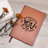 Mental Health Leather Journal, Perfect for Self-Reflection, Journaling Therapy, Self-Care Gift, Ideal Therapeutic Gift, Mental Health Focused Leather Journal, Semicolon Journal