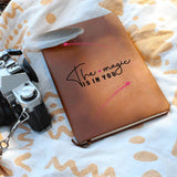 Positive Vibes 'The Magic Is In You' Leather Journal - Perfect for Daily Reflections, Unique Encouragement Gift, Great for Personal Growth,