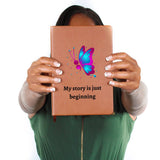 Semicolon Butterfly Mental Health Leather Journal, Empowering Mental Health Diary, Ideal for Therapeutic Writing, Mental Health Supportive Notebook, Great for Personal Growth, Unique Gift for Mental Health Warriors