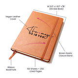 Positive Vibes 'The Magic Is In You' Leather Journal - Perfect for Daily Reflections, Unique Encouragement Gift, Great for Personal Growth,