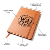 Mental Health Leather Journal, Perfect for Self-Reflection, Journaling Therapy, Self-Care Gift, Ideal Therapeutic Gift, Mental Health Focused Leather Journal, Semicolon Journal