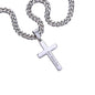 Dad Gift- Engraved Cross Pendant, Thoughtful Thank You Dad Gift, Heartfelt Thank You Keepsake For Father