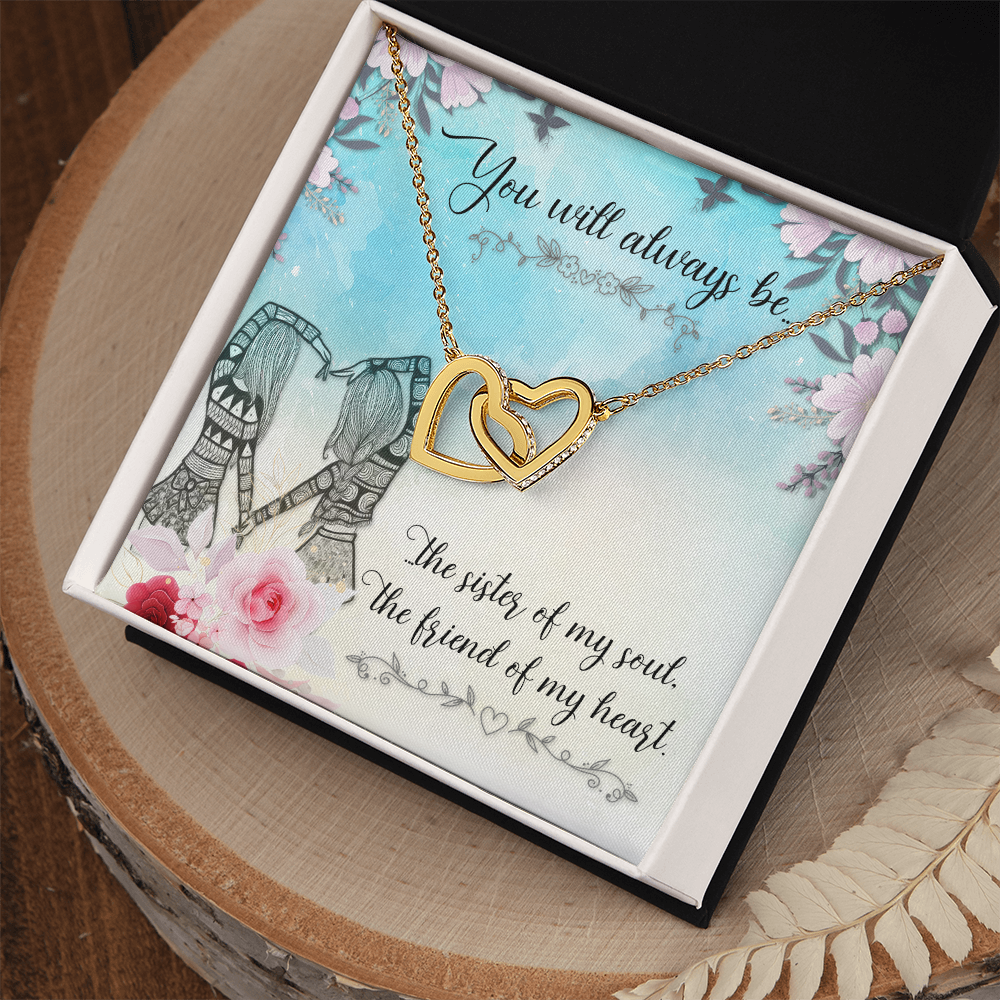 Gift for Sister to Show Love and Appreciation, Heart Necklace with Message Card, Thoughtful Birthday Gift for Your Sister, Sister Gift Bundle: Beautiful Necklace with a Loving Card