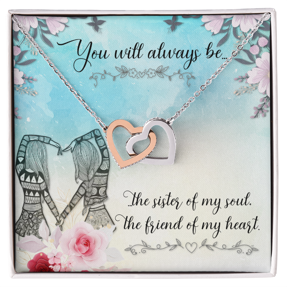 Gift for Sister to Show Love and Appreciation, Heart Necklace with Message Card, Thoughtful Birthday Gift for Your Sister, Sister Gift Bundle: Beautiful Necklace with a Loving Card