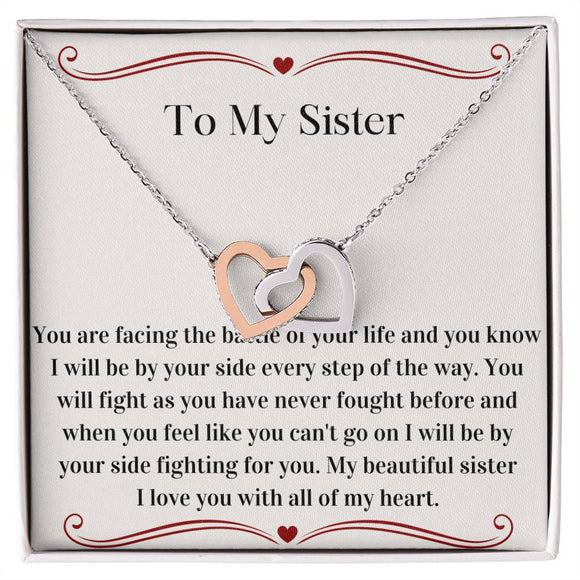 Cancer Support Gift For Sister, Breast Cancer Gift For Sister, Strength Necklace, Fight Cancer Gift, Fight Cancer Jewelry, Chemo Support