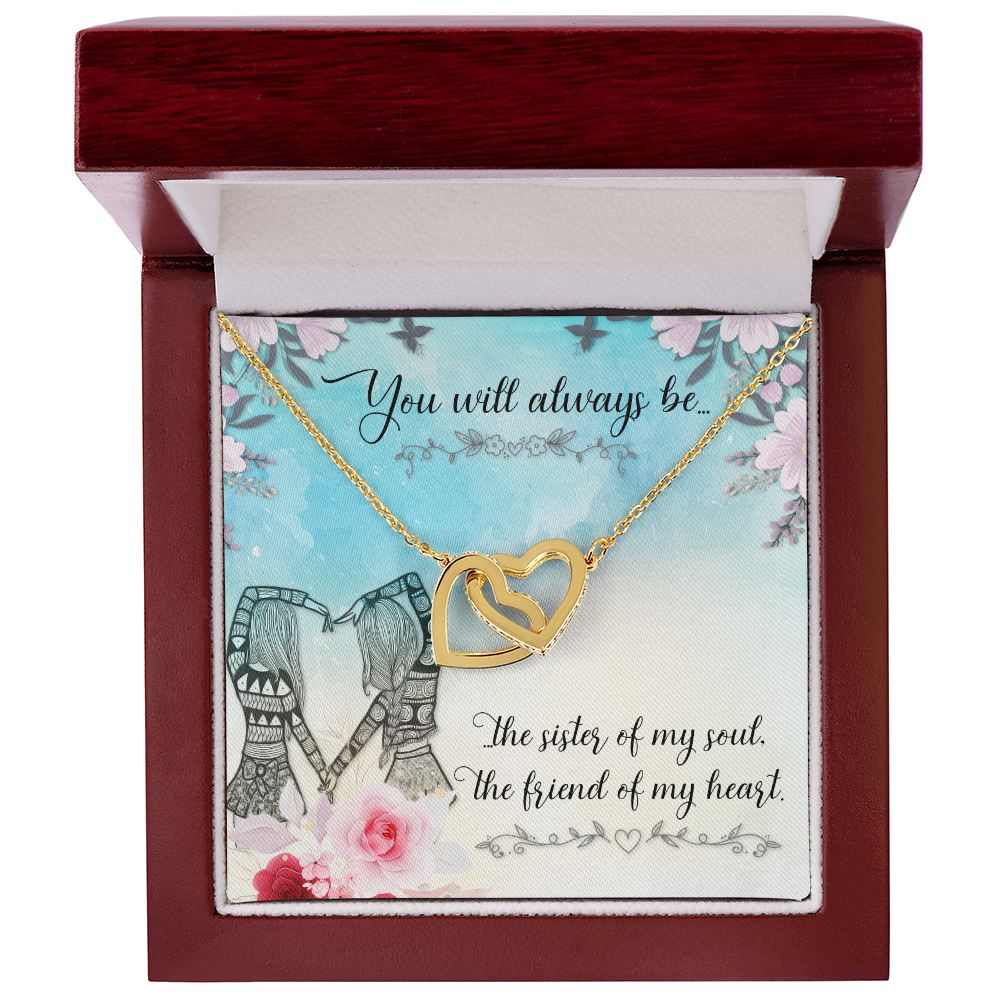 Gift for Sister to Show Love and Appreciation, Heart Necklace with Message Card, Thoughtful Birthday Gift for Your Sister, Sister Gift Bundle: Beautiful Necklace with a Loving Card