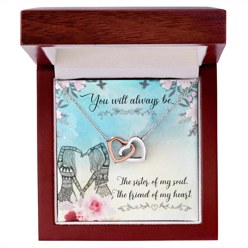 Gift for Sister to Show Love and Appreciation, Heart Necklace with Message Card, Thoughtful Birthday Gift for Your Sister, Sister Gift Bundle: Beautiful Necklace with a Loving Card