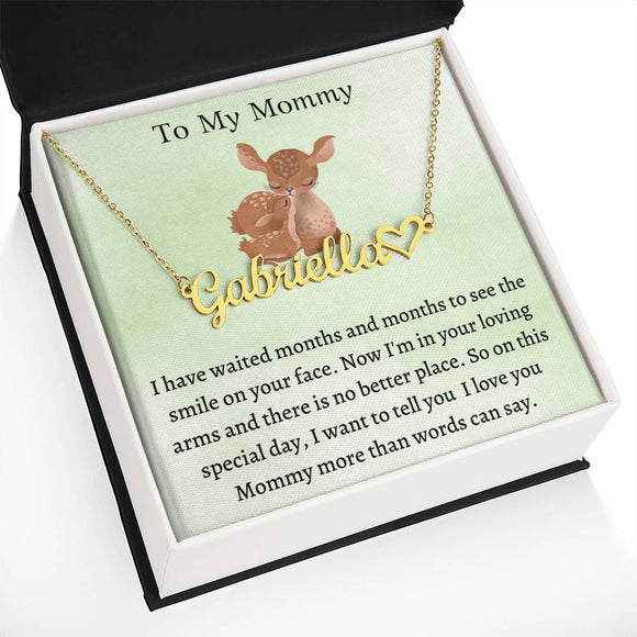 New Mom Labor Gift, Customized Name Necklace, Ideal Push Present, Memorable Gift for New Mothers