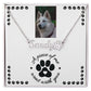 Pet Loss Necklace - Custom Pet Condolence Keepsake, Heartfelt Memorial Tribute Gift for a Beloved Pet's Passing, Sympathy Gift for Pet Owners