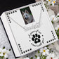 Pet Loss Necklace - Custom Pet Condolence Keepsake, Heartfelt Memorial Tribute Gift for a Beloved Pet's Passing, Sympathy Gift for Pet Owners