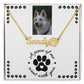 Pet Loss Necklace - Custom Pet Condolence Keepsake, Heartfelt Memorial Tribute Gift for a Beloved Pet's Passing, Sympathy Gift for Pet Owners