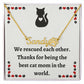 Personalized Cat Name Pendant – Unique Custom Pet Name Necklace - Thoughtful Gift for Cat Owners and Cat Moms, Custom Cat Lover Keepsake