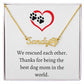 Dog Mom Pet Name Necklace, Personalized Pet Keepsake, Perfect Holiday Gift for Pet Parents, Perfect Gift for Dog Owners