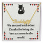 Personalized Cat Name Pendant – Unique Custom Pet Name Necklace - Thoughtful Gift for Cat Owners and Cat Moms, Custom Cat Lover Keepsake
