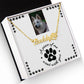 Pet Loss Necklace - Custom Pet Condolence Keepsake, Heartfelt Memorial Tribute Gift for a Beloved Pet's Passing, Sympathy Gift for Pet Owners