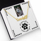 Pet Loss Necklace - Custom Pet Condolence Keepsake, Heartfelt Memorial Tribute Gift for a Beloved Pet's Passing, Sympathy Gift for Pet Owners