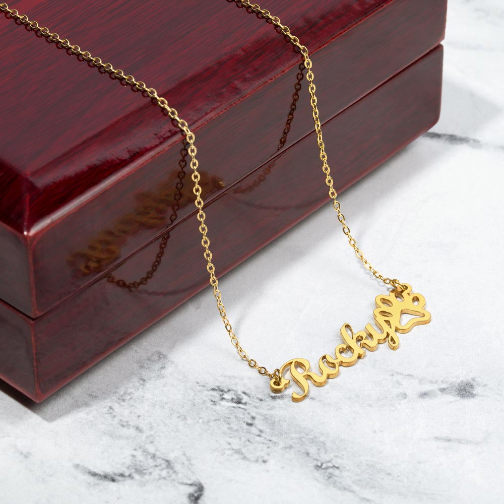 Personalized Cat Memorial Necklace, Custom Pet Loss Gift, Cat Remembrance Jewelry, Engraved Cat Name Necklace, Sympathy Gift for Cat Lover