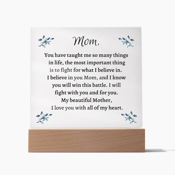 Cancer Support Comforting Gift for Mom - Thoughtful and Uplifting Present for Moms Battling Cancer, Love and Support Cancer Gift For Mom
