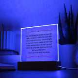 Cancer Support Gift For Sister, Breast Cancer Gift For Sister, Cancer Support Acrylic Plaque, Fight Cancer Gift, Chemo Support Gift For Sister