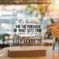 Square Acrylic Inspirational Quote Plaque, Inspirational Decor for Daily Motivation, Unique Gift for Go-Getters, Ideal Gift for Daughters