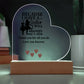 Sentimental Sister Gift – Acrylic Heart Plaque with Loving Thank You Message, Sister Acrylic Heart Plaque – Because I Have a Sister, I’ll Always Have a Friend – Thank You Gift